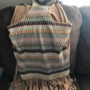 Fringe tank top